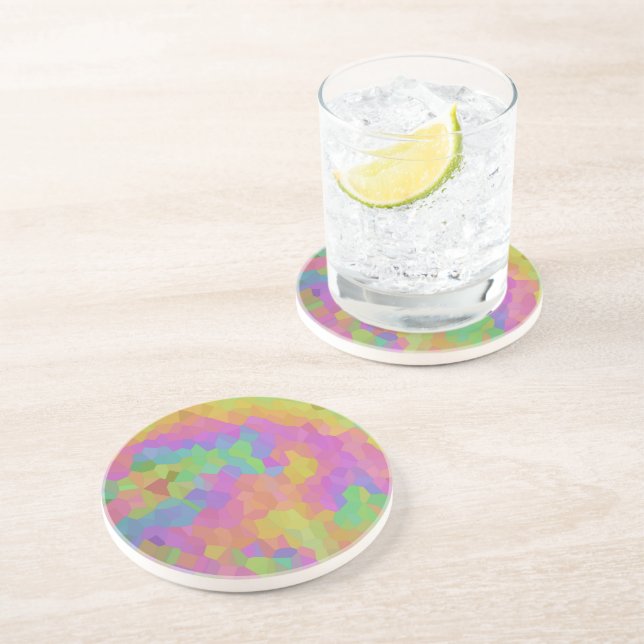 Mosaik Oil Slick Getränkeuntersetzer (Seite)
