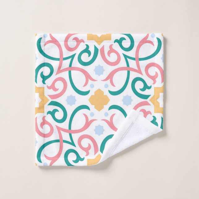 Mosaik/Pastellfarben/Frühling Waschlappen (Waschlappen)