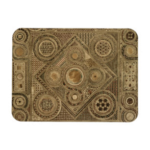 Mosaik Pflaster vor dem Altar, Platte A von "Wir Magnet