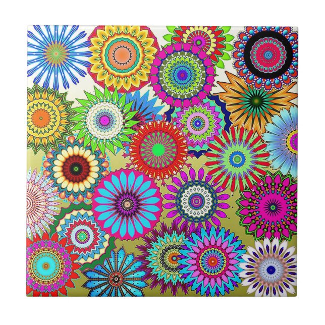 Mosaik Pinwheels Fliese (Vorderseite)