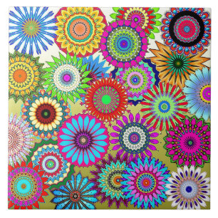 Mosaik Pinwheels Fliese