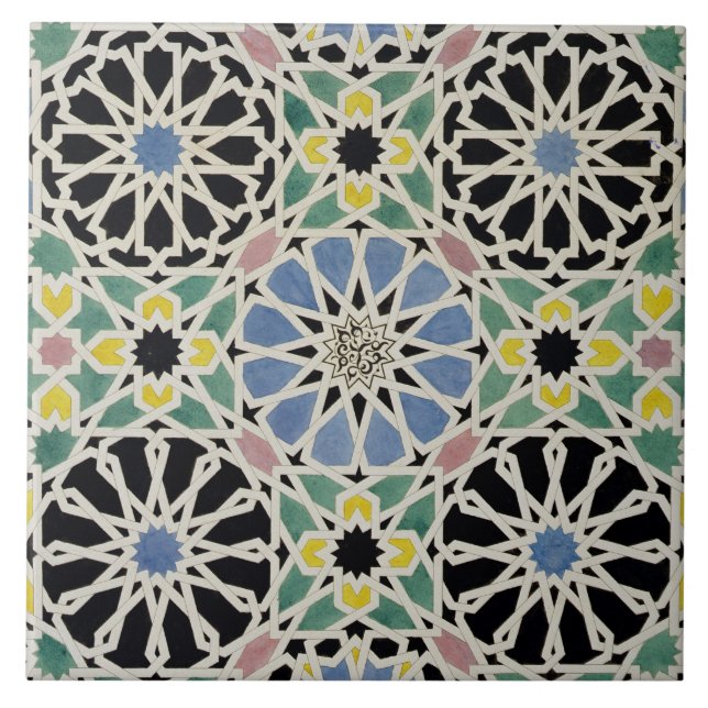 Mosaik-Plasterung im Alhambra, 'vom Araber Fliese (Vorderseite)