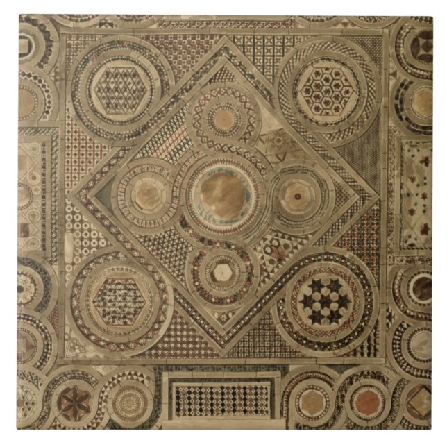 Mosaik-Plasterung vor dem Altar, überziehen A von Fliese (Vorderseite)