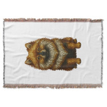 Mosaik-Pomeranian aus Edelsteinen