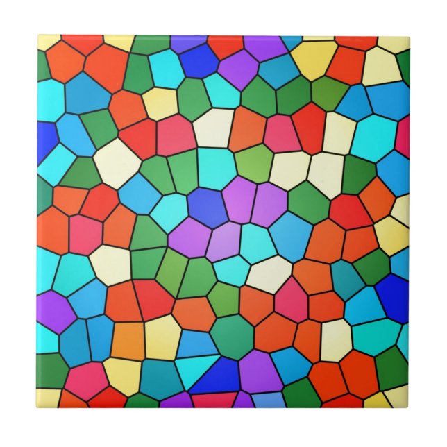 Mosaik Rainbow Fliese (Vorderseite)