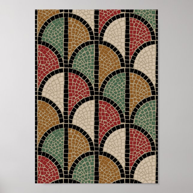 Mosaik - Roman (Pompeji) Poster (Vorne)