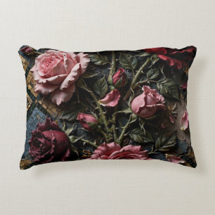 Mosaik-Rosen-Wurfkissen Dekokissen
