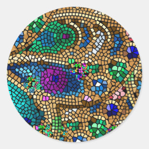 Mosaik Runder Aufkleber