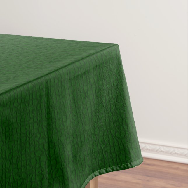 Mosaik Solid Forrest Green Textured Pattern Tischdecke (Beispiel)