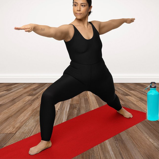 Mosaik Solid Red Textured Pattern Yogamatte (Mosaic Solid Red Textured Pattern Yoga Mat)
