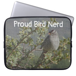 Mosaik Sparrow Avid Vogelbeobachter Proud Bird Ner Laptopschutzhülle