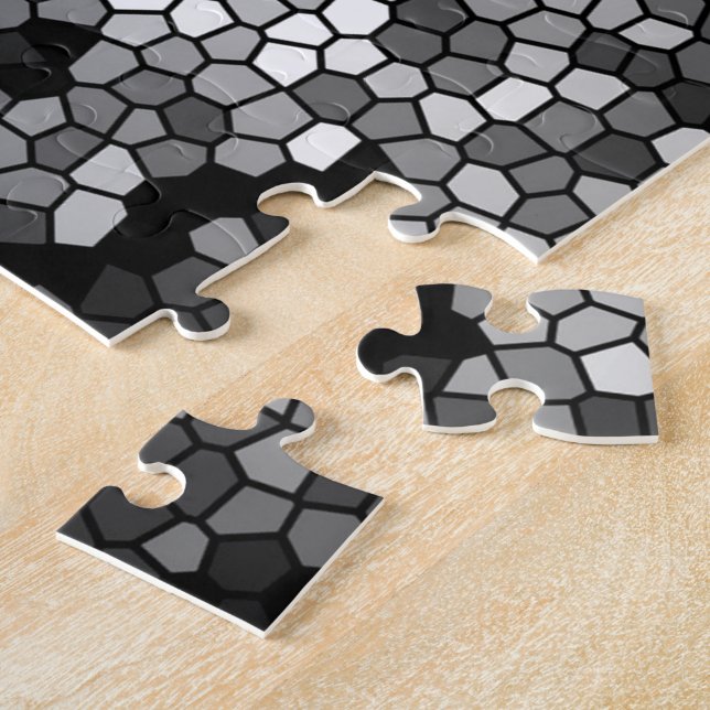 Mosaik Stones Glass Black Gray White Puzzle (Seite)