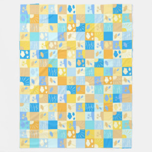 Mosaik Strand und Ozean inspiriert Sommer Fleecedecke