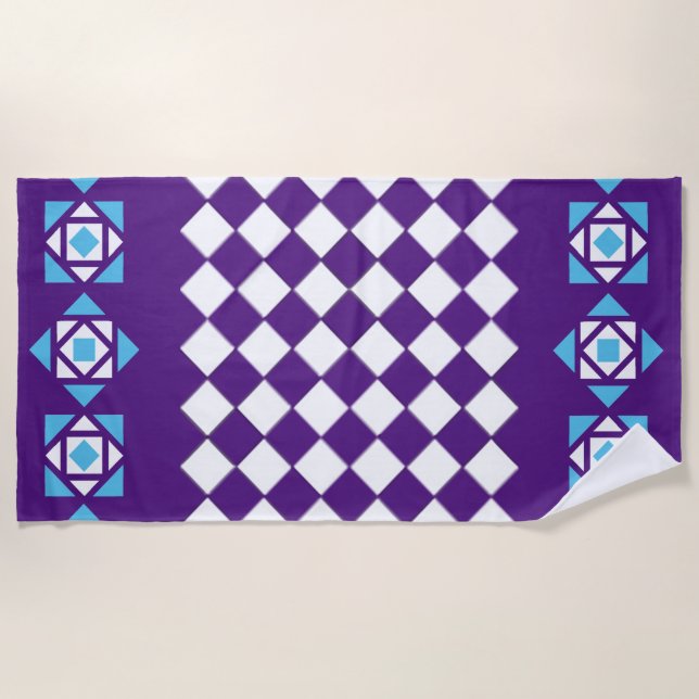 Mosaik Strandtuch (Vorderseite)