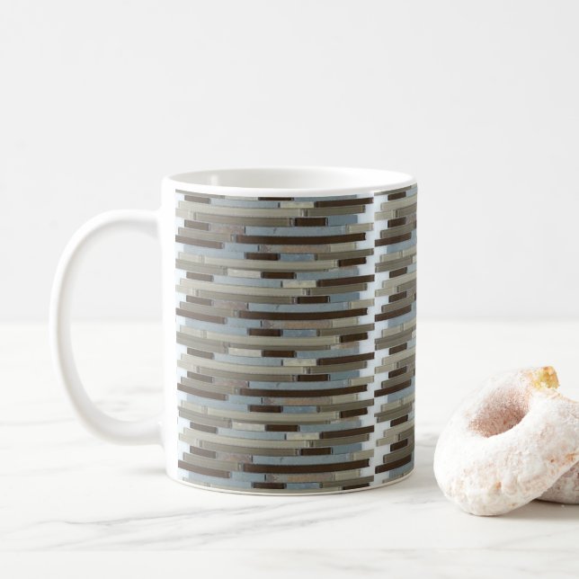 Mosaik Stripe Tasse (Mit Donut)