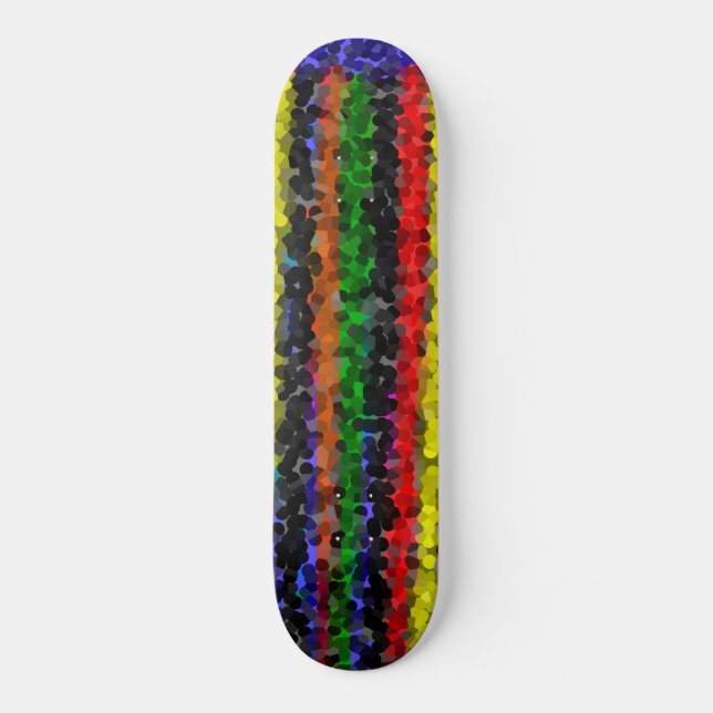 Mosaik Stripes Skateboard (Vorderseite)