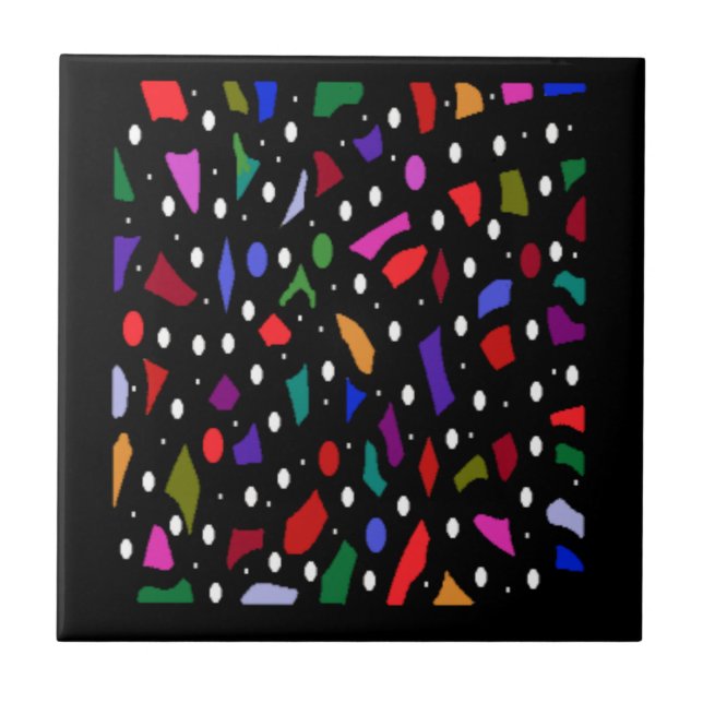 Mosaik-Stücke und Musterkunst Fliese (Vorderseite)