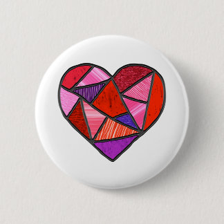 Mosaik-Suncatcher-Liebe aus Glasherz Button