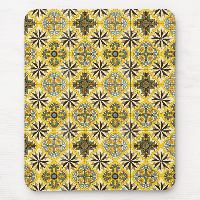 Mosaik Tile Muster Mousepad (Vorne)