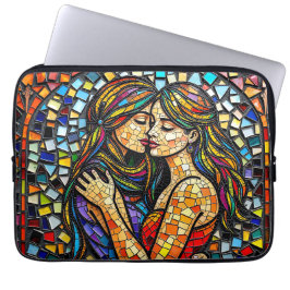Mosaik Tile Style Ai Art Romantische Stilrichtung Laptopschutzhülle