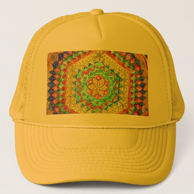 Mosaik Truckerkappe (Vorderseite)