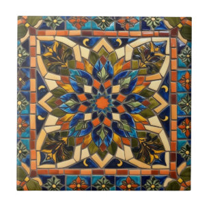 Mosaik vintage blau grün dekorativ fliese