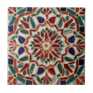 Mosaik vintage rot grün dekorativ fliese