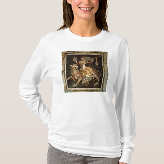 Mosaik von Dionysus eine Leopard c.180 ANZEIGE T-Shirt (Vorderseite)