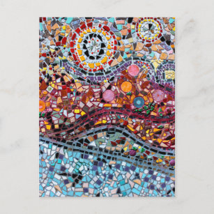 Mosaik Wall Art Postkarte
