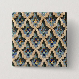 Mosaik-Wand, Hassan II Moschee-Casablanca Button