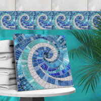 Mosaik Wave Spiral - Ocean Tiles