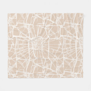 Mosaik Whimsy warm neutral Fleecedecke