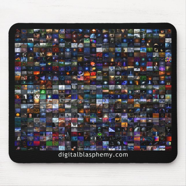 Mosaik X.25 Digital-Blasphemie-25 Mousepad (Vorne)