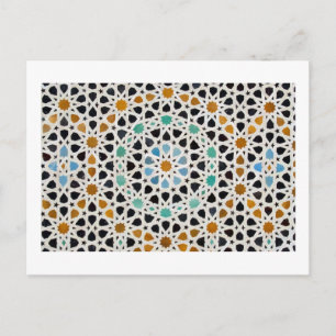 Mosaik (Zellij), Fes, Marokko Postkarte
