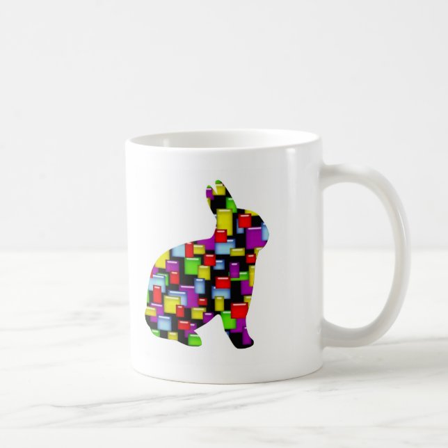 Mosaikaninchen Tasse (Rechts)