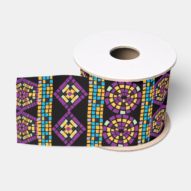 Mosaikband Ripsband (Spule)