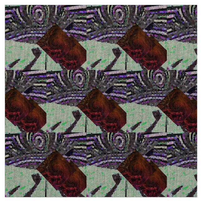 Mosaikbild mit ihm in hellgrüner Pistazien Stoff (Muster)