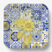 Mosaikblüten in Blau und Gelb