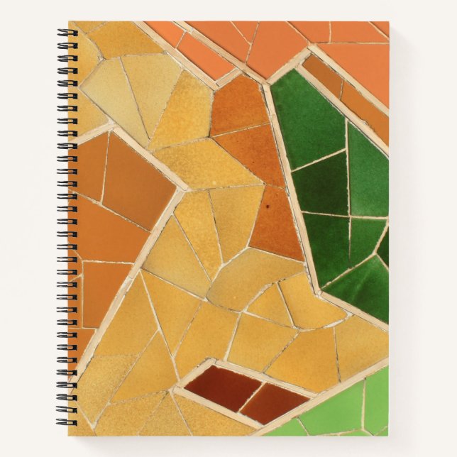 Mosaikdekoration Notizbuch (Vorderseite)