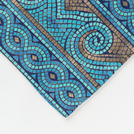 Mosaikdesign Fleecedecke