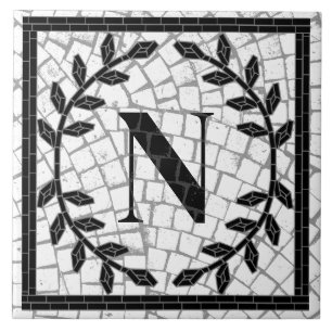 Mosaikdruck-Monogramm Fliese