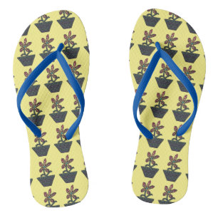 Mosaike Blume in Pots Custom FlipFlops