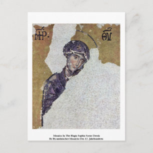 Mosaike in der Hagia Sophia-Szene Deesis Postkarte