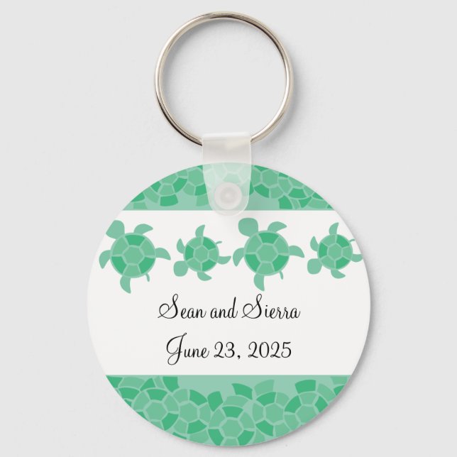 Mosaike Turtles Schlüsselanhänger (Vorderseite)