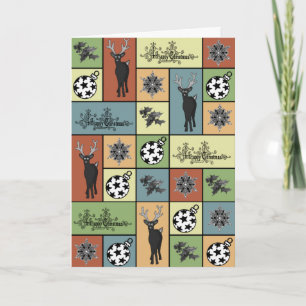 Mosaike Weihnachtskarte Feiertagskarte