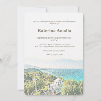 Mosaikeinladung am Meer Einladung