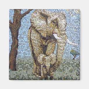 Mosaikelefant Magnet