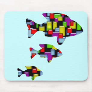 Mosaikfisch Mousepad