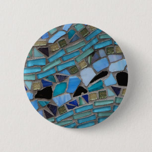 Mosaikfliesen aus blau und grün button