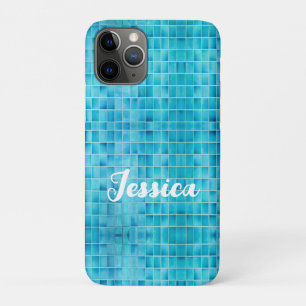 Mosaikfliesen aus blauem Glas Case-Mate iPhone Hülle